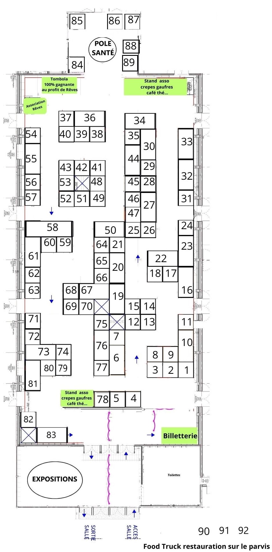 Plan du salon